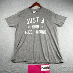 Monty Python Graphic Print T Shirt Gray Heather 2XL Graphic Print Mens